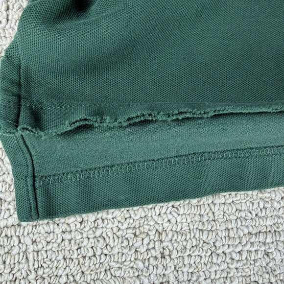 Vintage L. L. Bean Long Sleeve Polo Shirt Green Made In USA Men’s Size Medium - Picture 7 of 9